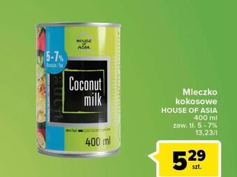 Carrefour Mleczko kokosowe 5-7% house of asia oferta