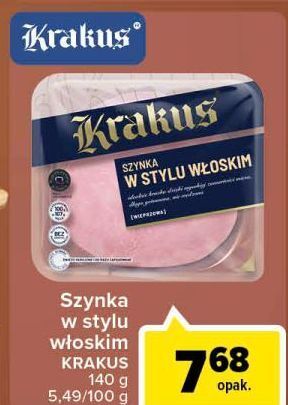 Carrefour Szynka w stylu włoskim krakus animex oferta