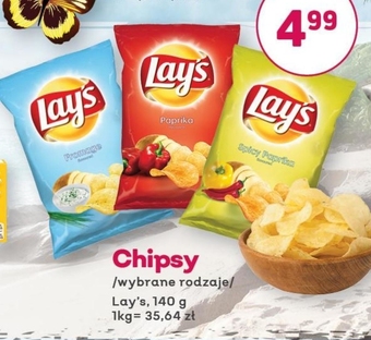 Społem Lay's chipsy ziemniaczane solone 140 g oferta