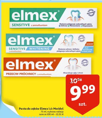 Auchan Pasta do zębów z aminofluorkiem elmex sensitive oferta