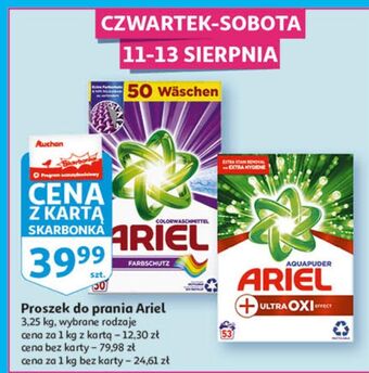 Auchan Proszek do prania koloru ariel oferta