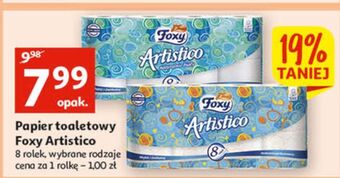 Auchan Papier toaletowy brzoskwiniowy foxy artistico oferta
