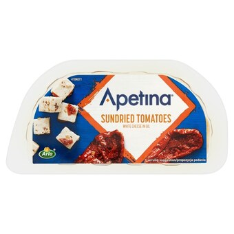 Arla apetina ser biały typu śródziemnomorskiego w zalewie olejowej z suszonymi pomidorami 100 g