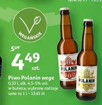 Auchan Piwo wegańskie 1 BTL 330 ML oferta