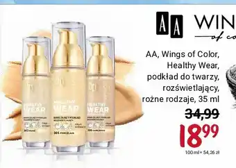 Rossmann Healthy wear, nawilżający podkład rozświetlający 305 dark beige 1 SZT 35 ML oferta