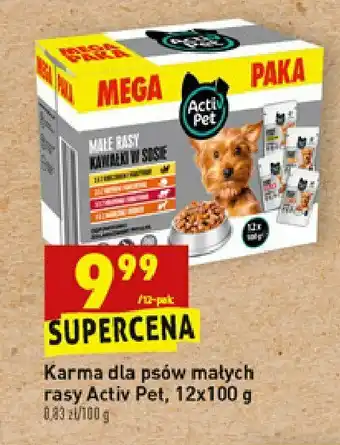 Biedronka Kawałki mięsne w sosie dla psów z wołowiną i warzywami 1 OPAK 12 SZT 100 G oferta