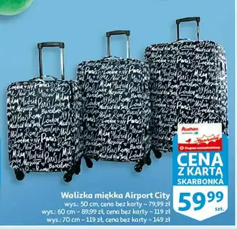 Auchan Walizka miękka airport city 50 cm 1 SZT oferta