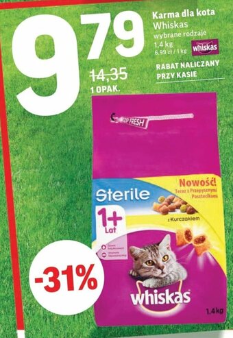Intermarche Karma dla kota Whiskas 1,4kg oferta