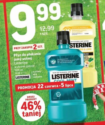 Intermarche Płyn do płukania jamy ustnej Listerine 500ml oferta
