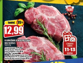 Topaz Karkówka wieprzowa bez kości 1 kg oferta