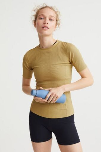 H&M Top treningowy w prążki oferta