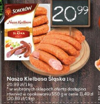 Lewiatan Sokołów Nasza Kiełbasa Śląska 1 kg oferta
