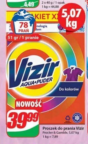 Dino Proszek do prania kolorów vizir aqua puder oferta