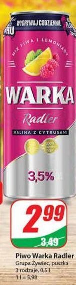 Dino Piwo warka radler malina i cytryna oferta