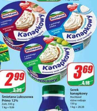 Dino Serek śmietankowy hochland kanapkowy oferta