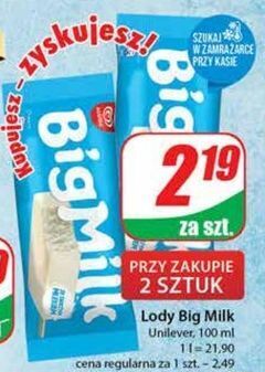 Dino Lód śmietankowy algida big milk oferta