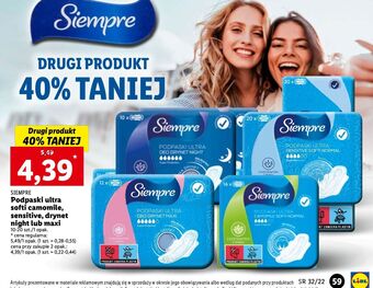 Lidl Podpaski ultra deo drynet maxi siempre oferta