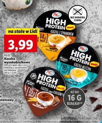 Kaszka o smaku kakaowym pilos high protein