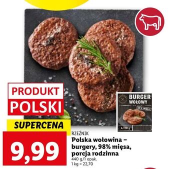 Lidl Hamburger wołowy rzeźnik codzienna dostawa oferta