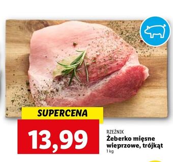Lidl Żeberko wieprzowe mięsne trójkąt rzeźnik codzienna dostawa oferta