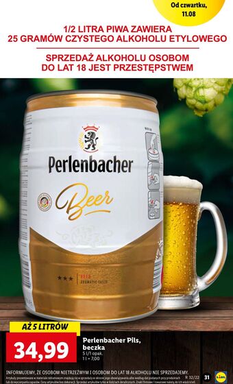 Lidl Piwo perlenbacher oferta