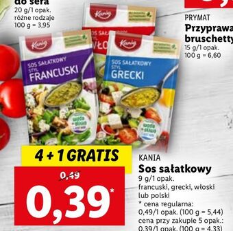 Lidl Sos sałatkowy włoski kania oferta