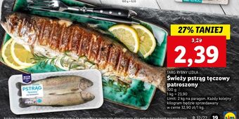 Lidl Pstrąg tęczowy patroszony cały targ rybny lidla oferta