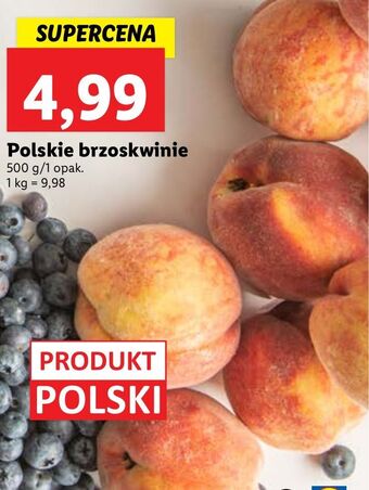 Lidl Brzoskwinie oferta
