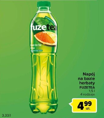 Carrefour Fuzetea Napój na bazie herbaty 1,5 l oferta