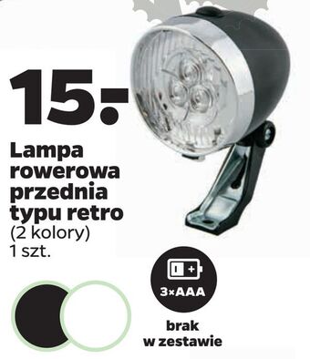 Netto Lampa rowerowa przednia typu retro oferta