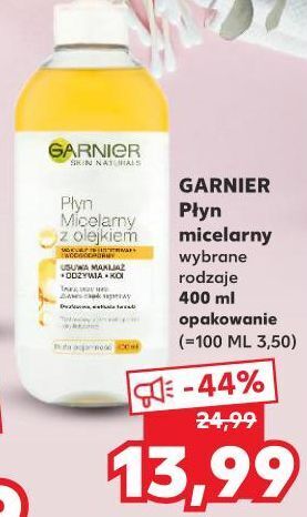 Kaufland Płyn micelarny z olejkiem arganowym garnier skin naturals oferta