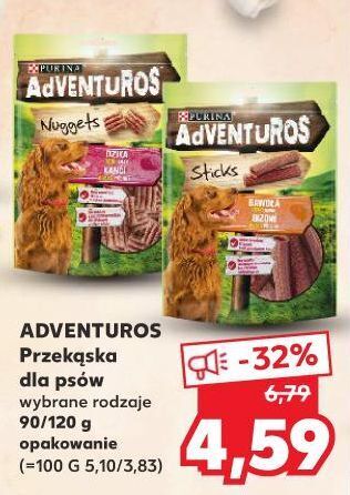 Kaufland Sticks o smaku bawoła purina adventuros oferta