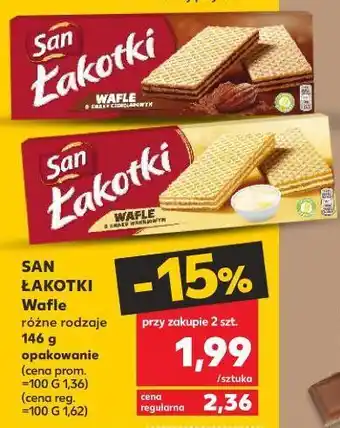 Kaufland Wafle czekoladowe san łakotki oferta