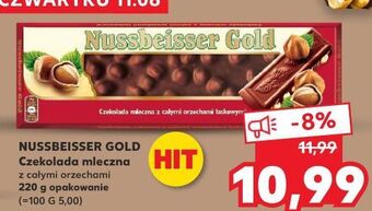 Czekolada mleczna z całymi orzechami alpen gold nussbeisser