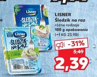 Kaufland W sosie śmietankowym lisner śledzik na raz oferta