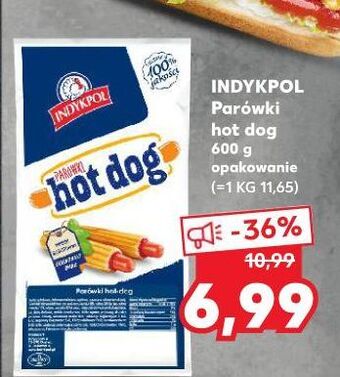 Parówki hot dog indykpol