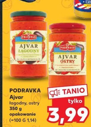 Kaufland Pasta ajvar ostry podravka oferta