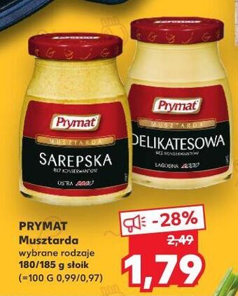 Kaufland Musztarda sarepska prymat oferta