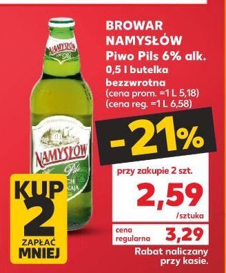 Kaufland Piwo namysłów pils oferta
