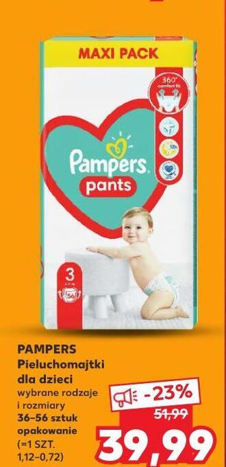 Kaufland Pieluchomajtki 3 pampers pants oferta