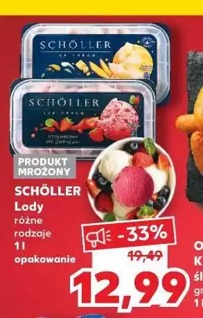 Kaufland Lody mango passion fruit & cream scholler ice cream oferta