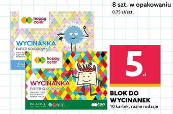 Dealz Blok wycinanka a4/10 k. happy color oferta