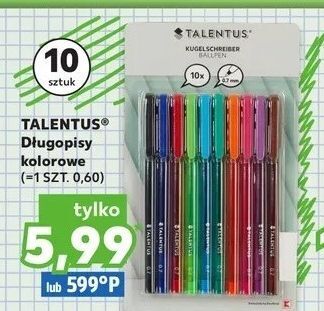 Kaufland Długopisy kolorowe talentus oferta