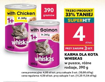 Karma dla kota z łososiem whiskas