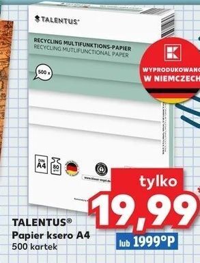 Kaufland Papier ksero a4 80 g talentus oferta