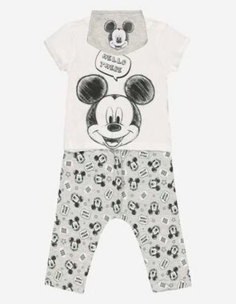 Kolekcja niemowlęca komplet t-shrt i spodnie - myszka mickey