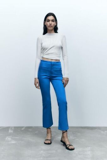 ZARA Mini flare trousers oferta