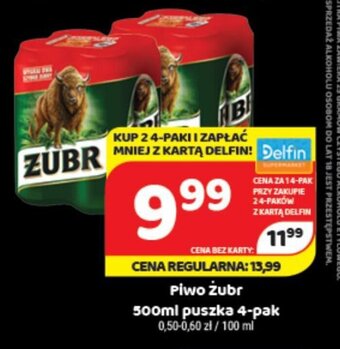 Żubr Piwo 4 x 500 ml