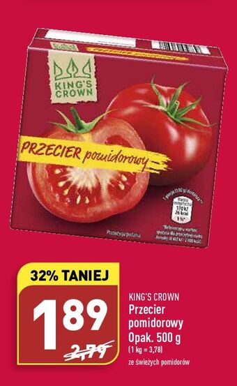 ALDI Przecier pomidorowy king's crown (aldi) oferta