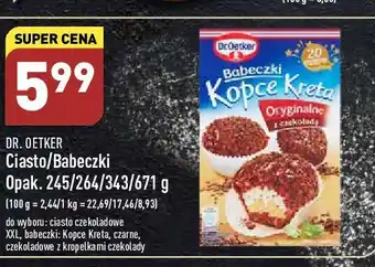 ALDI Babeczki czarne dr. oetker oferta